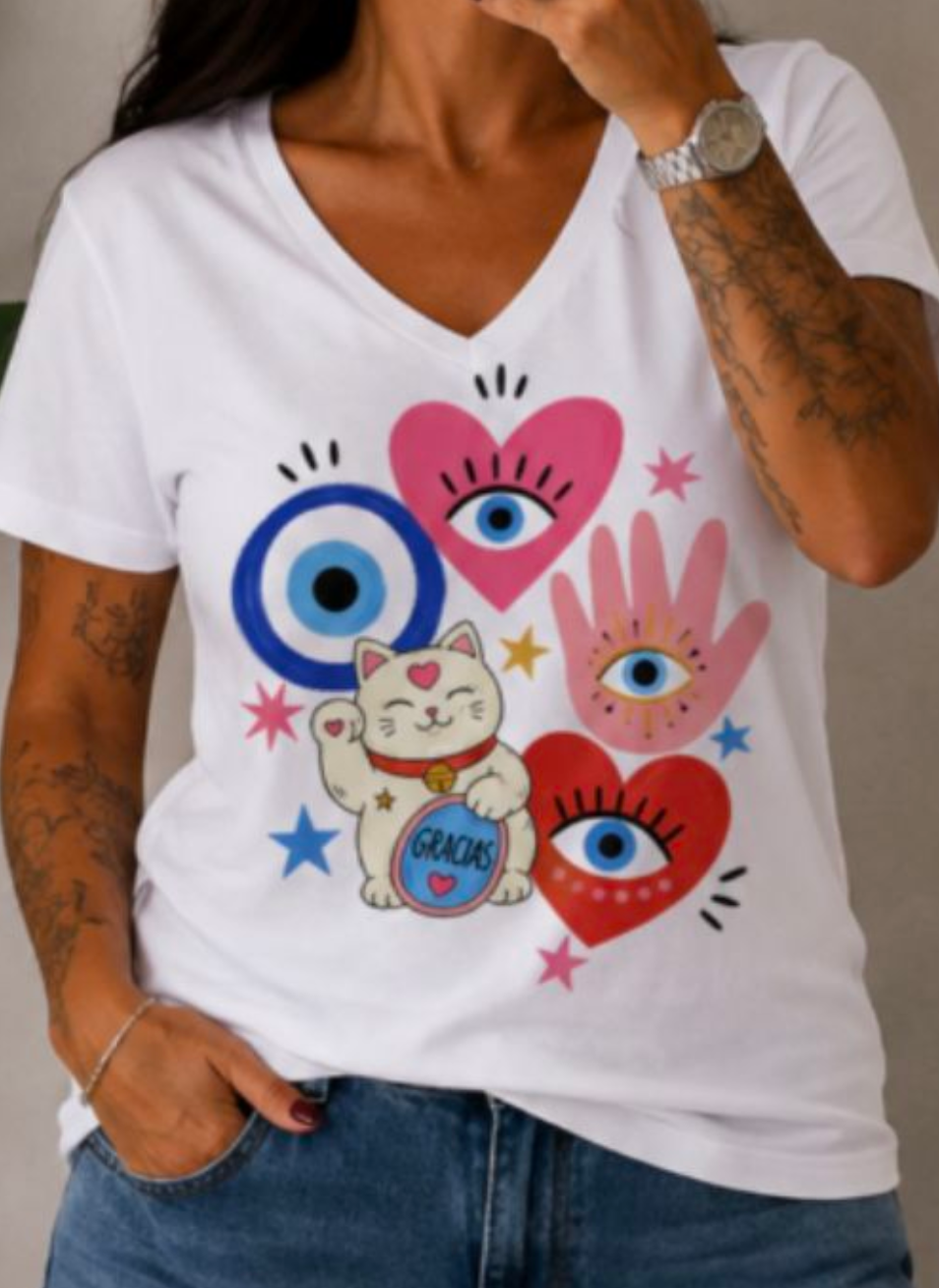 Remera estampada de Basta Lola